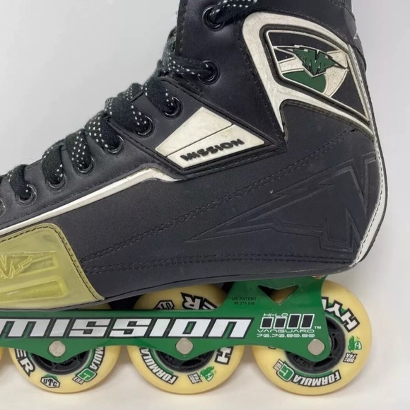 Mission DSX Inline Skates Roller Hockey Blades HiLo Vanguard Mens Size 6E EUC - Picture 3 of 5